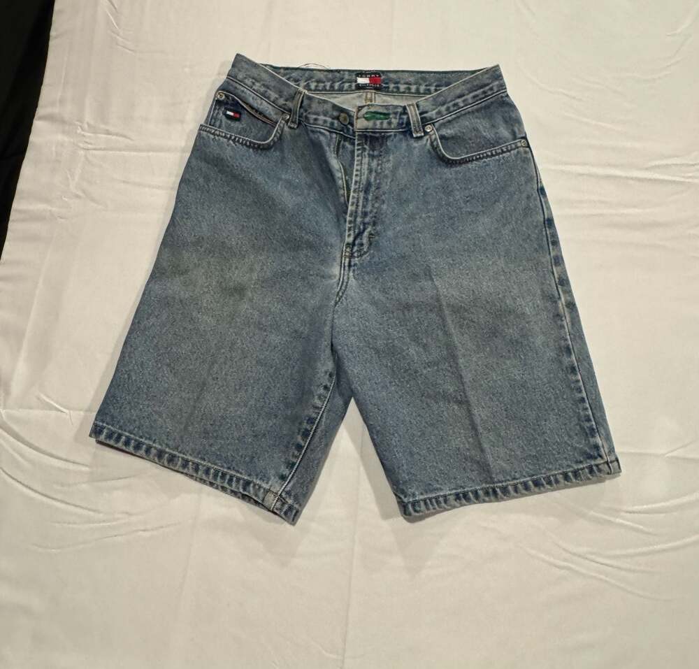 Vintage Y2K Tommy Hilfiger Freedom Vintage Blue Denim Jorts Shorts